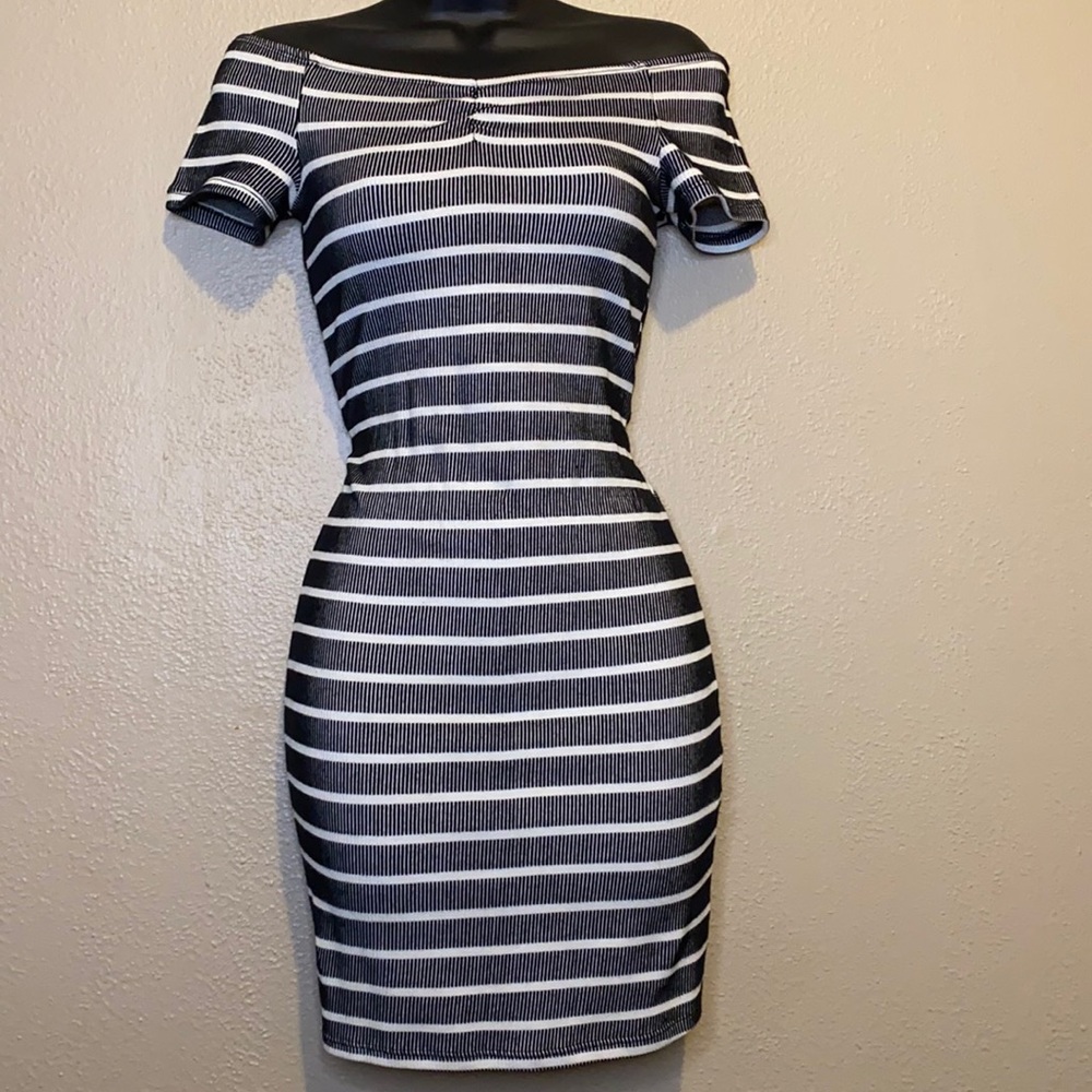 Black & white mini dress